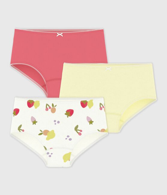 Pack of children's fruit-print cotton shorties variante 1