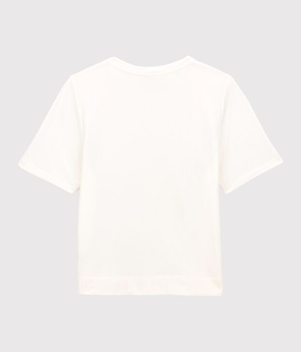 Women's TUBE KNIT BOXY T-SHIRT white