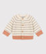 Babies' Wool Knit Stripy Cardigan