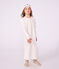 Children's princess fancy dress nightdress and tiara in cotton white/multicolor