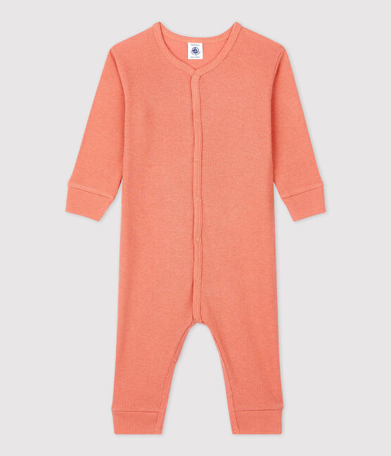 Babies' Footless Cotton and Lyocell Sleepsuit PAPAYE pink