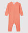 Babies' Footless Cotton and Lyocell Sleepsuit PAPAYE pink