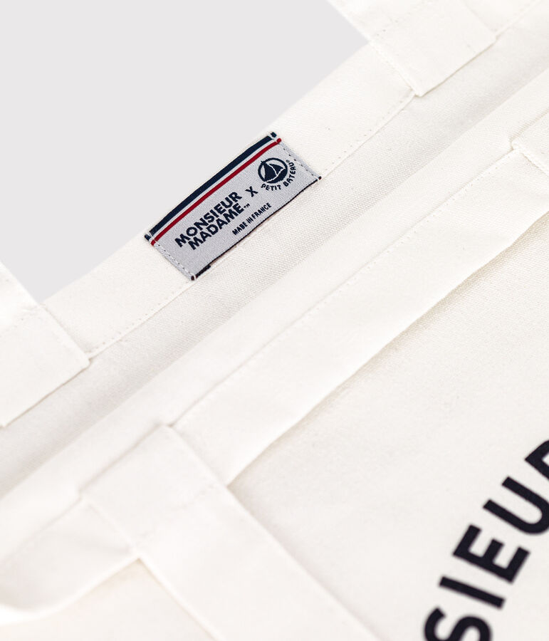 Mr. Men and Little Miss cotton tote bag white