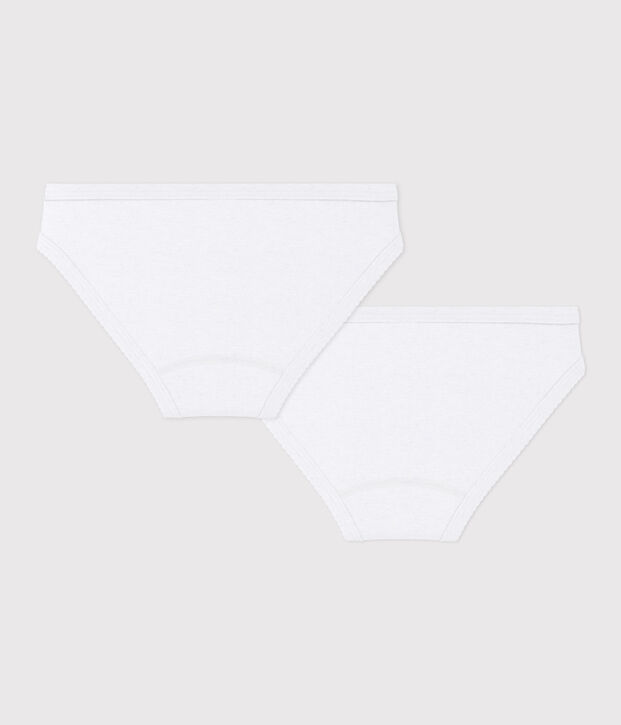 Girls' White Knickers - 2-Pack multicolor