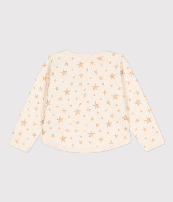 Girls' Printed Tube Knit Sweatshirt AVALANCHE Ecru