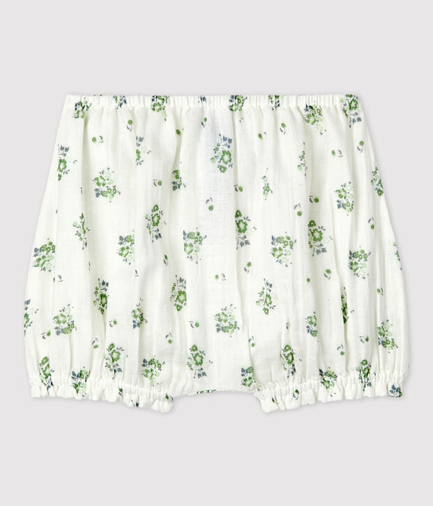 Babies' Organic Cotton Gauze Bloomers white/multicolor