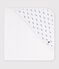 Babies' square cotton bath wrap blue/blue