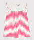 Baby Girls' Short-Sleeved Stripy Ribbed Dress
