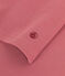Women's plain rib knit long-sleeved Iconic T-shirt ROSEWOOD pink