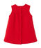 Baby girl's embroidered fleece dress FROUFROU red