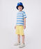 Children's short-sleeved stripy cotton T-shirt ALASKA blue/AVALANCHE