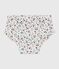 Babies' floral print frilly swim pants MARSHMALLOW white/MULTICO white