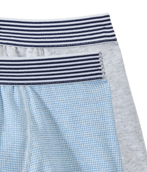 Set of 2 boys' boxers white