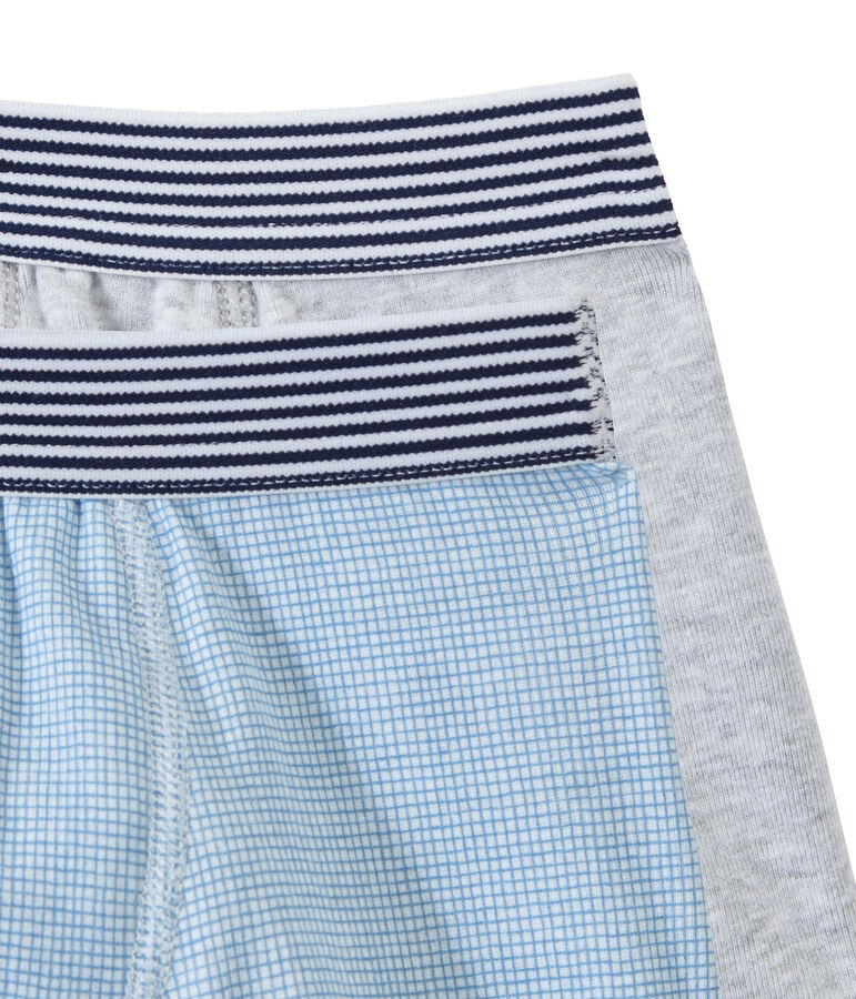 Set of 2 boys' boxers white