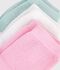Pack of 3 pairs of babies' heart-pattern openwork cotton socks multicolor