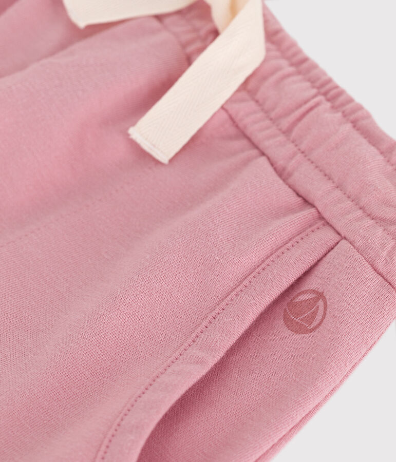 Children's plain cotton shorts pink