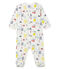 Baby Boys' Ribbed Sleepsuit MARSHMALLOW white/MULTICO white