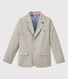 Boy's jacket in striped canvas