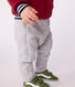 Babies' plain thick cotton trousers