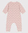 Babies' Tube Knit Bodysuit SALINE pink/MULTICO white