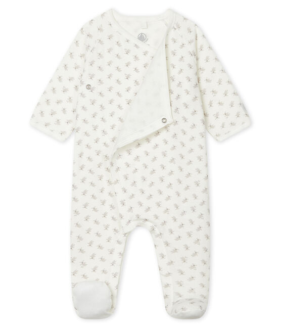 Babies' Tube Knit Sleepsuit MARSHMALLOW white/MULTICO white