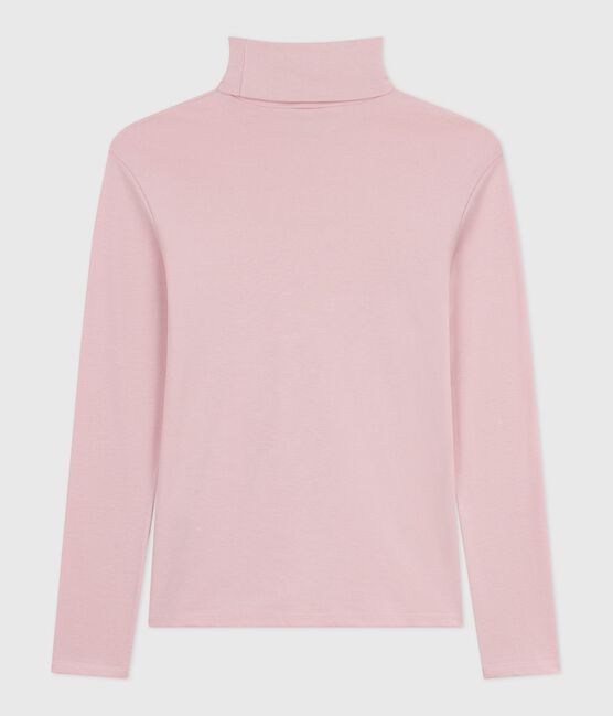 The Iconic cotton polo neck top for women JOLI pink