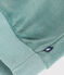 Girls' plain terry velour sweatshirt BRUT green
