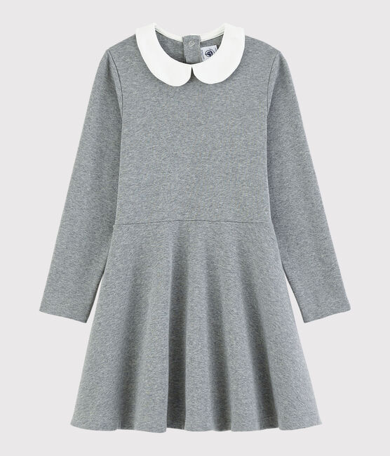 Girls' Long-Sleeved Dress SUBWAY CHINE grey