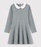Girls' Long-Sleeved Dress SUBWAY CHINE grey