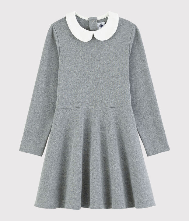 Girls' Long-Sleeved Dress grey