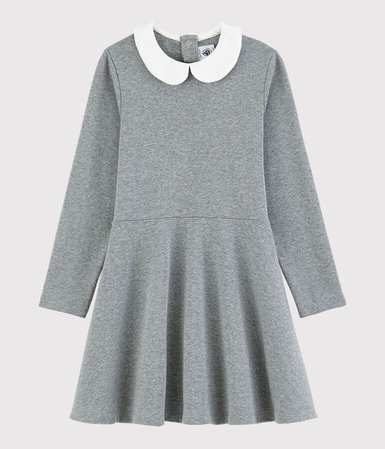 Girls' Long-Sleeved Dress SUBWAY CHINE grey