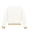 Girl's sweatshirt MARSHMALLOW white/DORE yellow