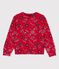  Girls' Fleece Sweatshirt TERKUIT red/MULTICO white