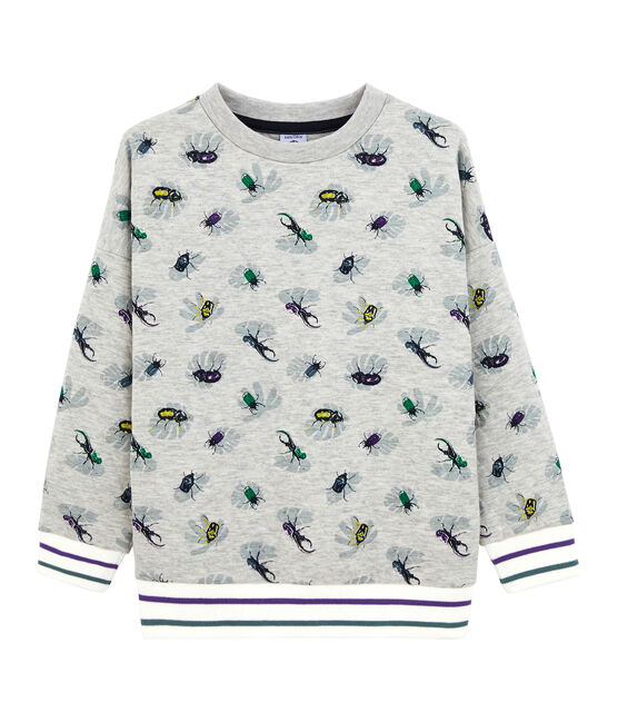 Boy's Sweatshirt BELUGA grey/MULTICO white