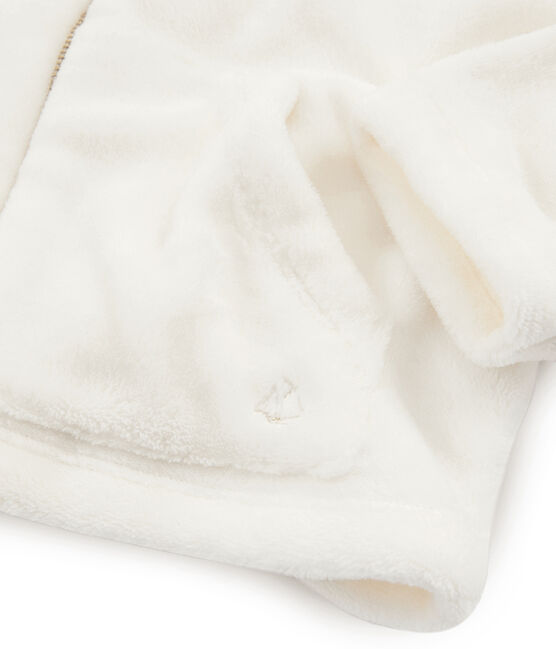Girls' Sheepskin Fleece Sweatshirt MARSHMALLOW white