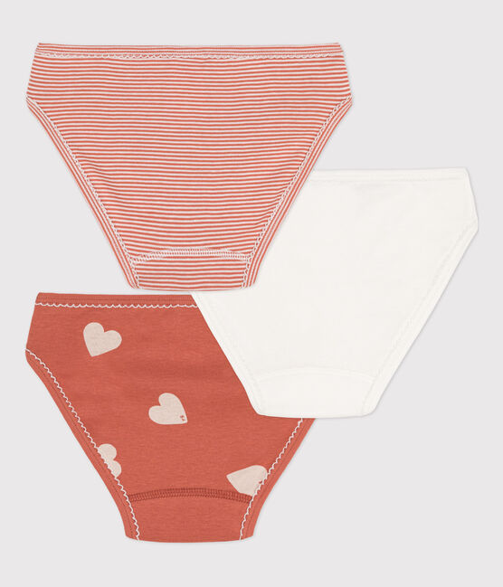 Girls' Heart Patterned Cotton Briefs - 3-Pack variante 1