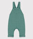 Babies' Pinstriped Long Tube Knit Dungarees