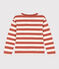 Boys' long-sleeved cotton T-shirt FAMEUX /AVALANCHE