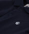 Babies' Short-Sleeved Cotton Polo Shirt SMOKING blue