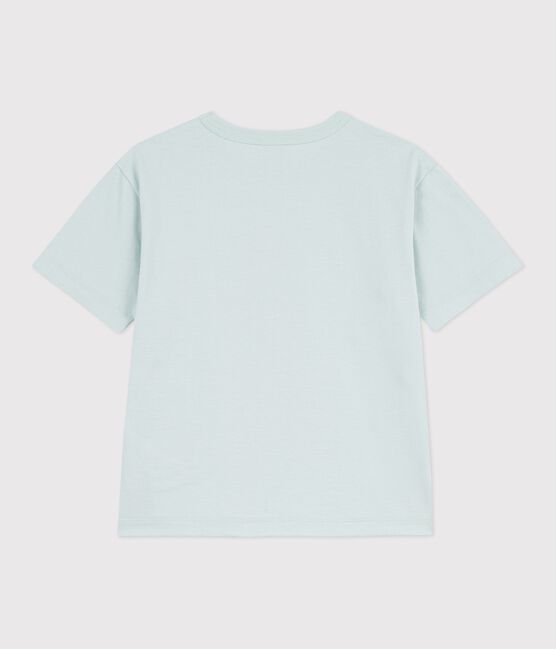 Children's short-sleeved cotton T-shirt SPRAY blue