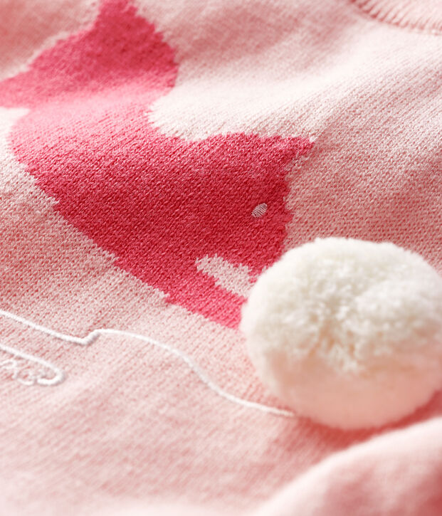 Baby girl's long-sleeved dress pink