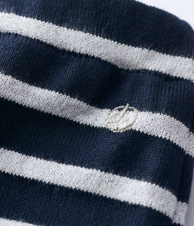 Babies' Cotton Trousers blue/MARSHMALLOW ARGENT BRILLANT