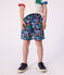 Children's printed swim shorts blue/multicolor
