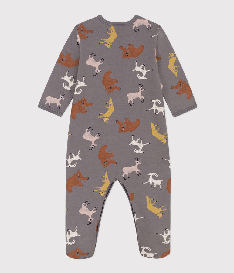 Animal Patterned Fleece Pyjamas grey/multicolor