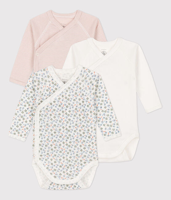 Babies' Long-Sleeved Cotton Bodysuits - 3-Pack variante 1