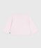 Babies' plain cotton cardigan pink