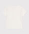Babies' Short-Sleeved Slub Jersey T-Shirt MARSHMALLOW white