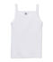Girl's vest top with cocotte stitch finish ECUME white