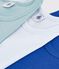 Pack of children's plain cotton tank tops multicolor