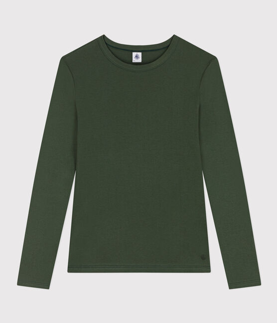 Women's Iconic Cotton Round Neck T-Shirt AVORIAZ green